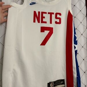 Nike White and Red Basketball Jersey